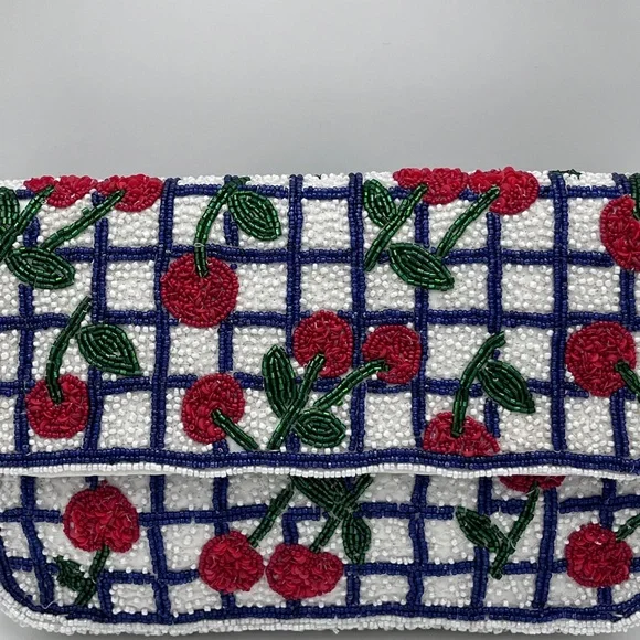 Cherry beaded bag made in India NWT TikTok Instagram Viral - Picture 2 of 8